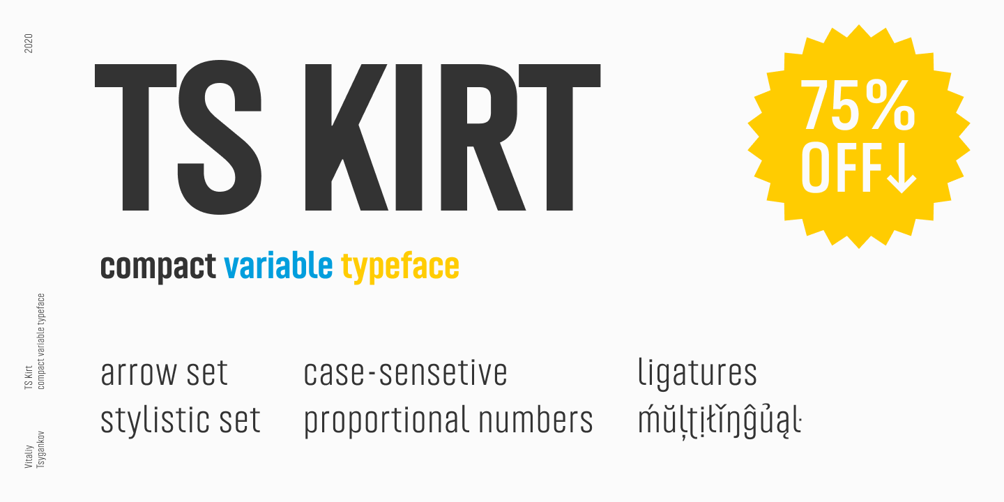 Пример шрифта TS Kirt #2
